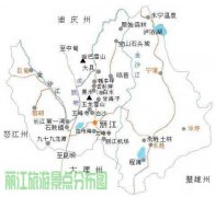 麗江旅游景點(diǎn)分布地圖/路線圖麗江旅游景點(diǎn)有哪些地方