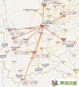 云南永善地震距離麗江大理昆明香格里拉成都重慶有多少公里？