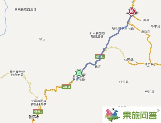 墨江到玉溪有多少公里?怎么坐車(chē)最近?墨江到玉溪自駕車(chē)線路